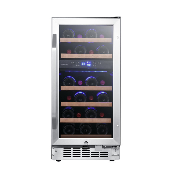 EdgeStar 15'' 26 Bottle Dual Zone BuiltIn Wine Refrigerator & Reviews